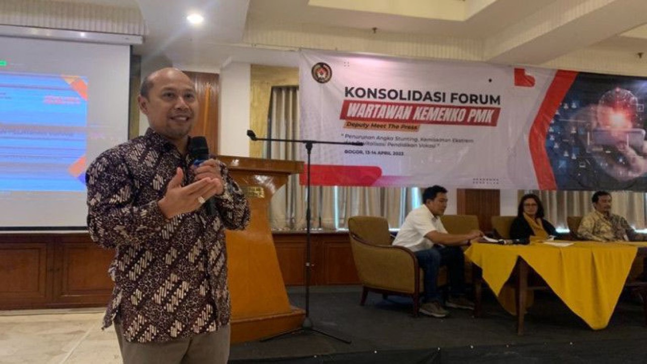 Deputi Bidang Koordinasi Peningkatan Kualitas Pendidikan dan Moderasi Beragama Kemenko PMK Warsito. ANTARA/Wuryanti Puspitasari.