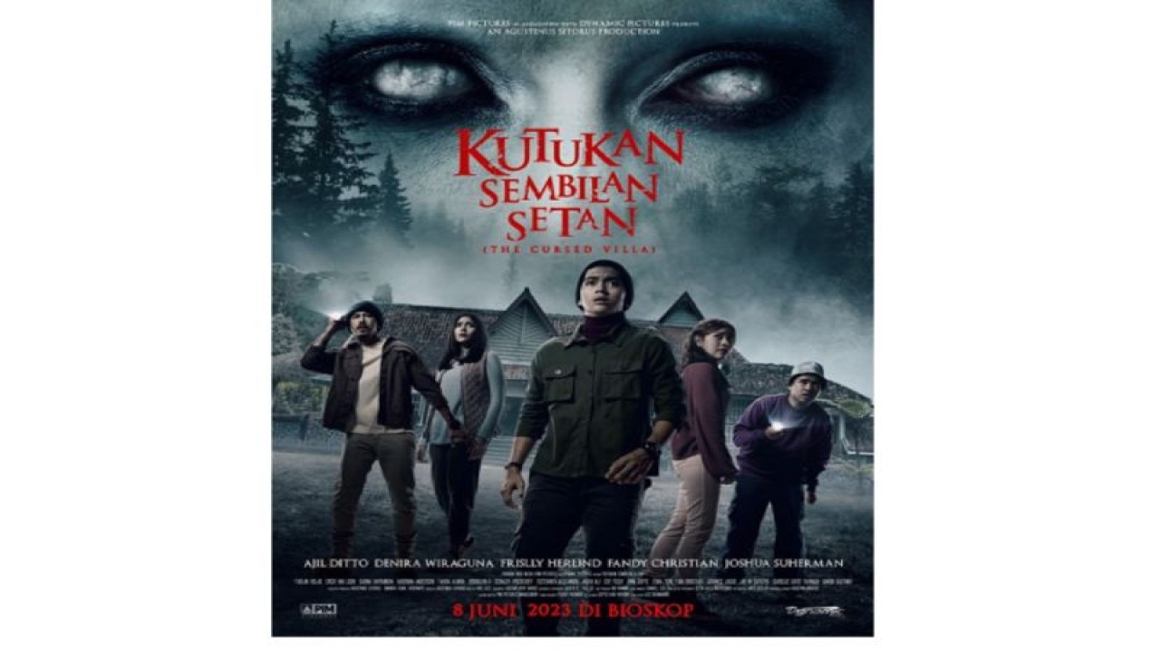 Poster film "Kutukan Sembilan Setan" produksi PIM Pictures bekerja sama dengan Dynamic Pictures. (ANTARA/HO)
