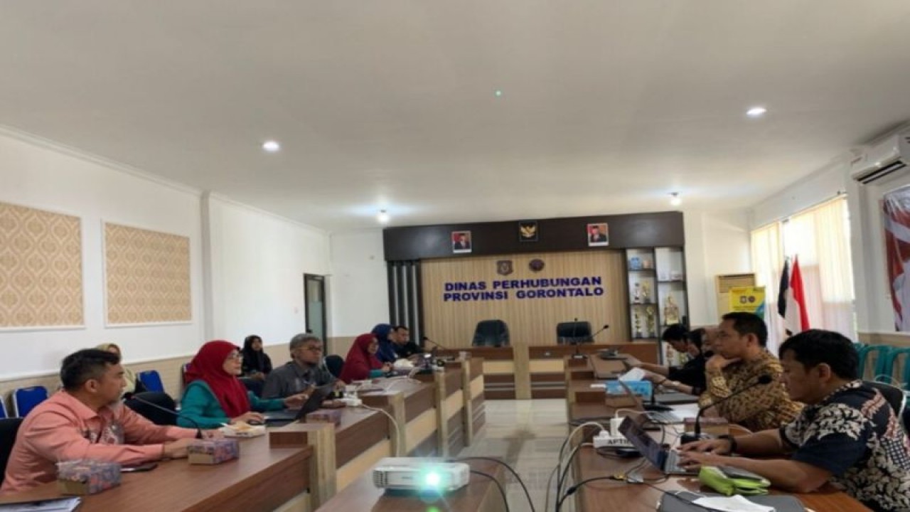 Rapat koordinasi penerapan SPBE di Provinsi Gorontalo. (ANTARA/Susanti Sako)