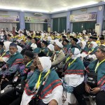 Ratusan calon haji kloter 1 Embarkasi Hang Nadim Batam, Kepri siap diberangkatkan menuju Tanah Suci, Rabu (24/5/2023) (ANTARA/Jessica)-1684914329