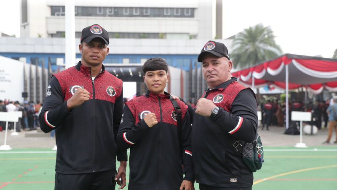 Maikhel Muskita dan Huswatun Hasanah, siap menyumbangkan medali emas SEA Games 2023 Kamboja dari cabang olahraga tinju.