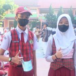 Siswa menjalani masa orientasi di salah satu SMP di Kota Bandung. (ANTARA/Istimewa)-1684831685