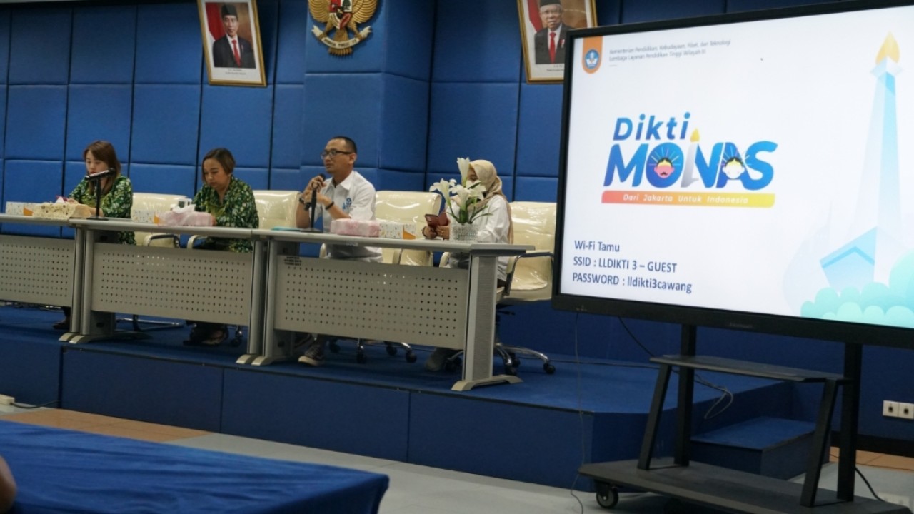 Sosialisasi dilakukan kepada 300 perguruan tinggi swasta yang berada di lingkungan LLDIKTI Wilayah 3 secara hybrid