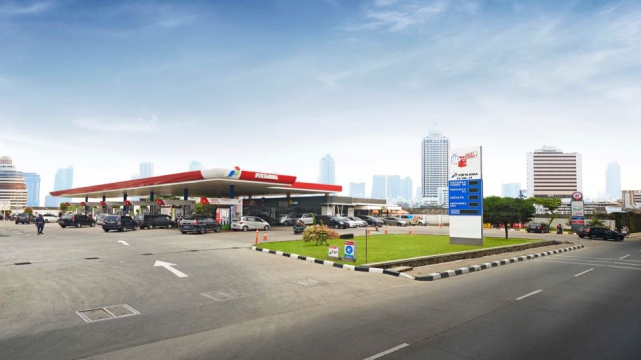 Stasiun pengisian bahan bakar umum (SPBU) PT Pertamina (Persero). ANTARA/HO-PT Pertamina (Persero)