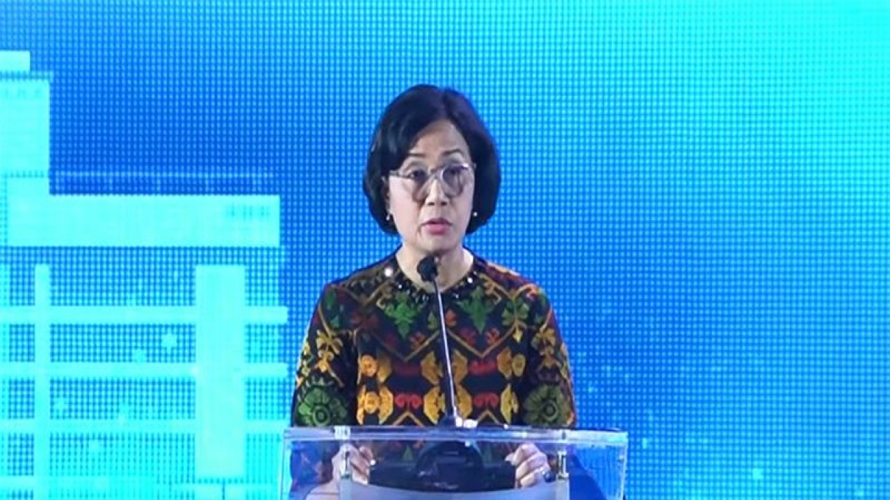 Tangkapan layar - Menteri Keuangan Sri Mulyani. ANTARA/Agatha Olivia Victoria/aa.
