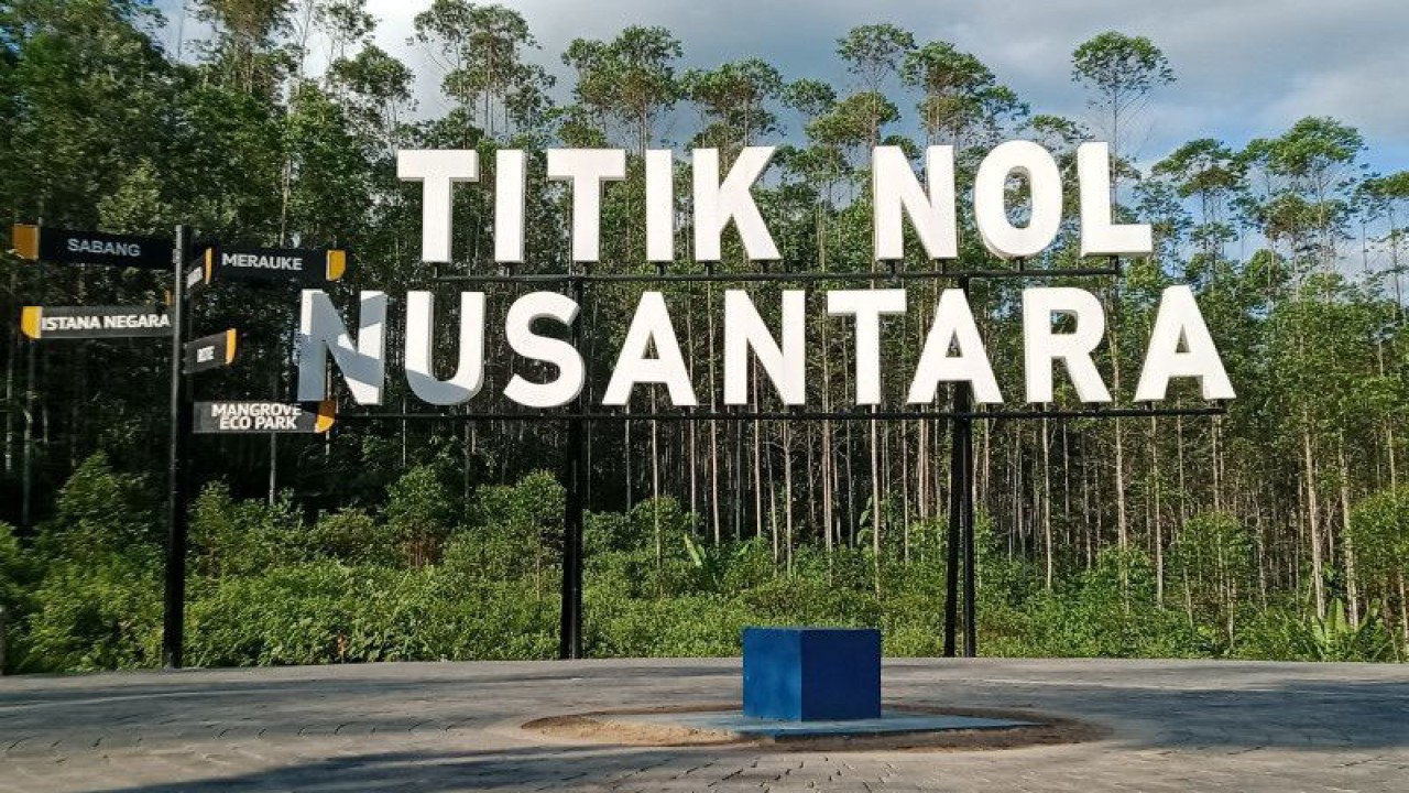Titik Nol Nusantara berlokasi di sebagian wilayah di Kecamatan Sepaku, Kabupaten Penajam Paser Utara, Provinsi Kalimantan Timur (ANTARA/Nyaman Bagus Purwaniawan)