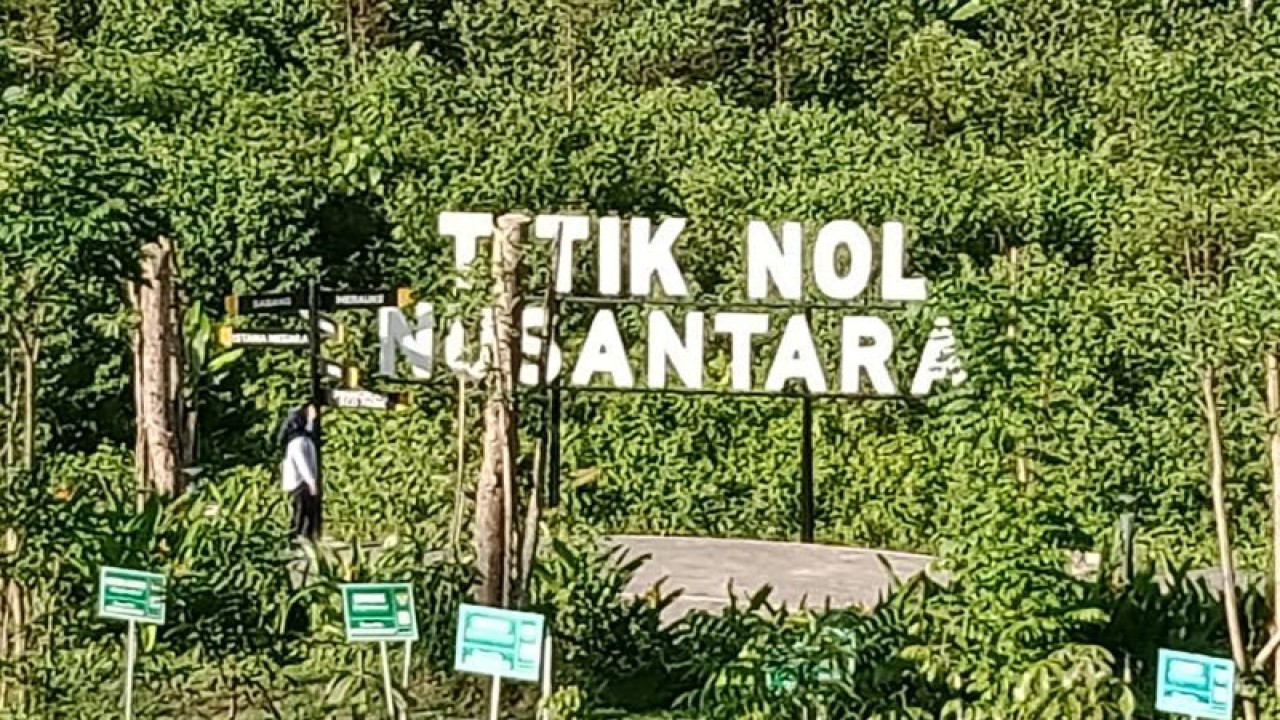 Titik Nol IKN Indoneaia baru bernama Nusantara di Kecamatan Sepaku, Kabupaten Penajam Paser Utara, Provinsi Kalimantan Timur (ANTARA/Nyaman Bagus Purwaniawan)