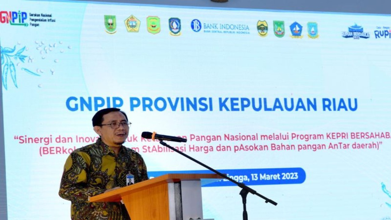 Wakil Ketua Tim Pengendalian Inflasi Daerah (TPID) Kepri Suryono. ANTARA/Jessica