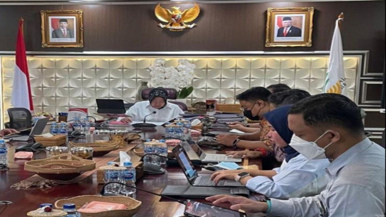 Tim Satgassus Pencegahan Korupsi Bareskrim Polri rapat dengan Mensos RI Tri Rismaharini bahas pencegahan korupsi Bansos, Jakarta, Rabu (24/5/2023). ANTARA/HO-Divisi Humas Polri