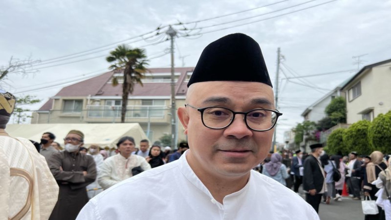 Wakil Duta Besar RI untuk Jepang John Tjahjanto Boestami. (ANTARA/ Juwita Trisna Rahayu)