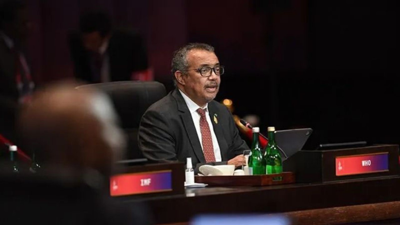 Direktur Jenderal WHO Tedros Adhanom Ghebreyesus. ANTARA FOTO/Aditya Pradana Putra/nym/aa.