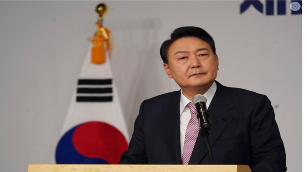 Presiden Korea Selatan Yoon Suk Yeol. James Lee/Xinhua (James Lee/Xinhua)