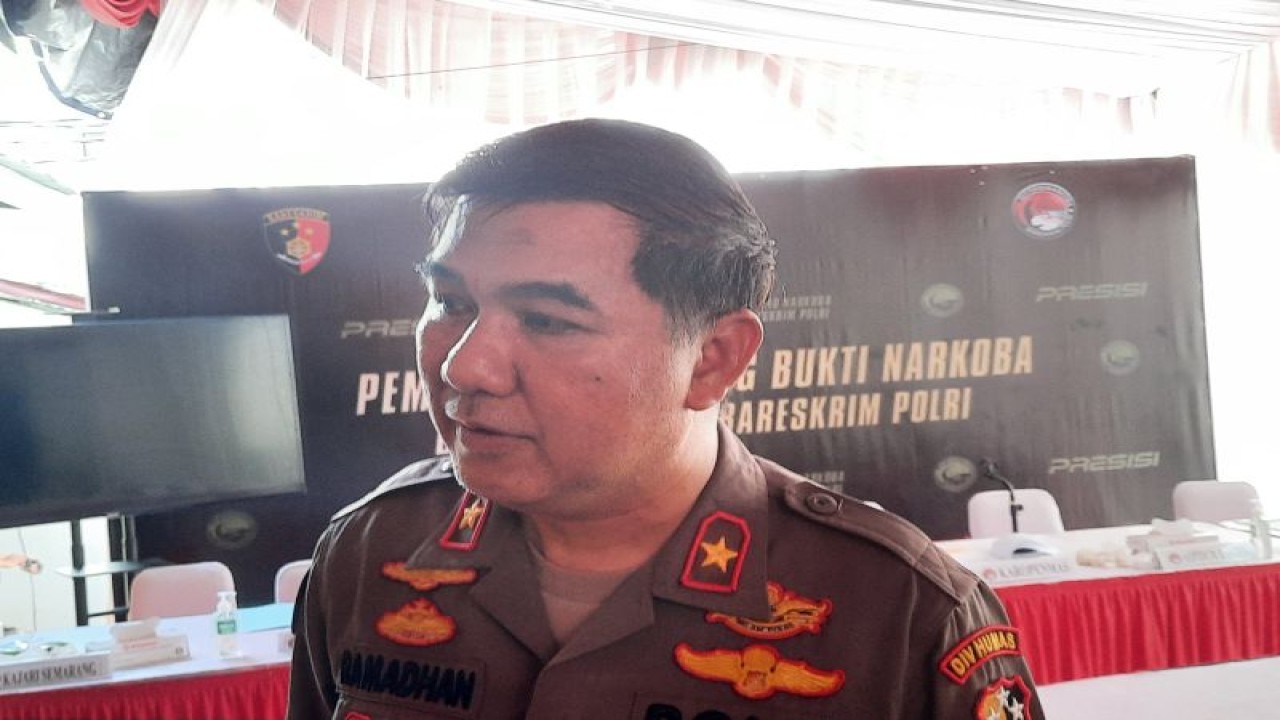 Kepala Biro Penerangan Masyarakat (Karopenmas) Divisi Humas Polri Brigjen Pol. Ahmad Ramadahan. ANTARA/Laily Rahmawaty