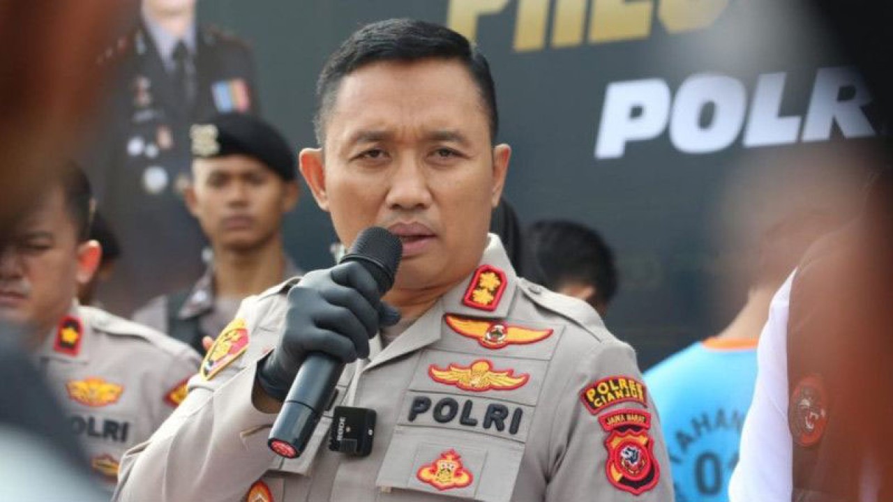Kapolres Cianjur, Jawa Barat, AKBP Aszhari Kurniawan.(ANTARA/Ahmad Fikri). (Ahmad Fikri)