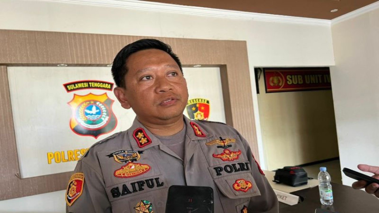 Wakapolresta Kendari AKBP Saiful Mustofa (ANTARA/Harianto)