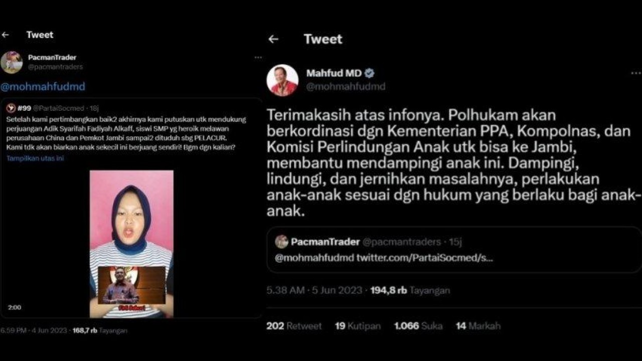 Anak SMP dilaporkan ke polisi gara-gara kritik Wali Kota Jambi Syarif Fasha. (Net)