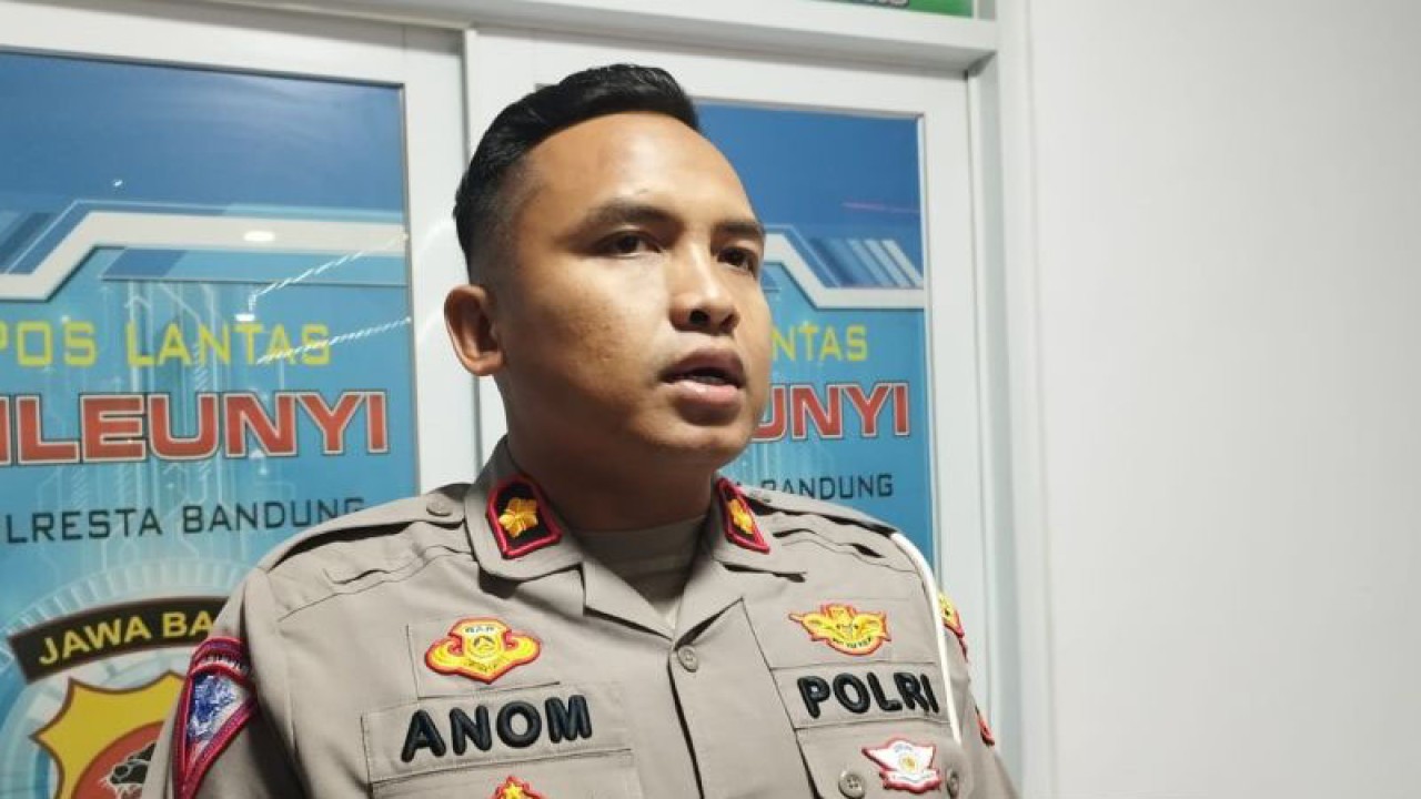 Kepala Satlantas Polresta Bandung Kompol Mangku Anom. (ANTARA/Bagus Ahmad Rizaldi)