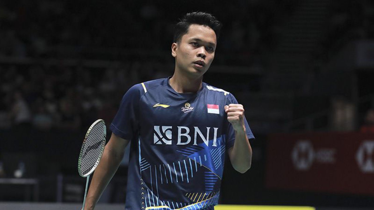 Pebulu tangkis tunggal putra Indonesia Anthony Sinisuka Ginting. (ANTARA/Humas PBSI)