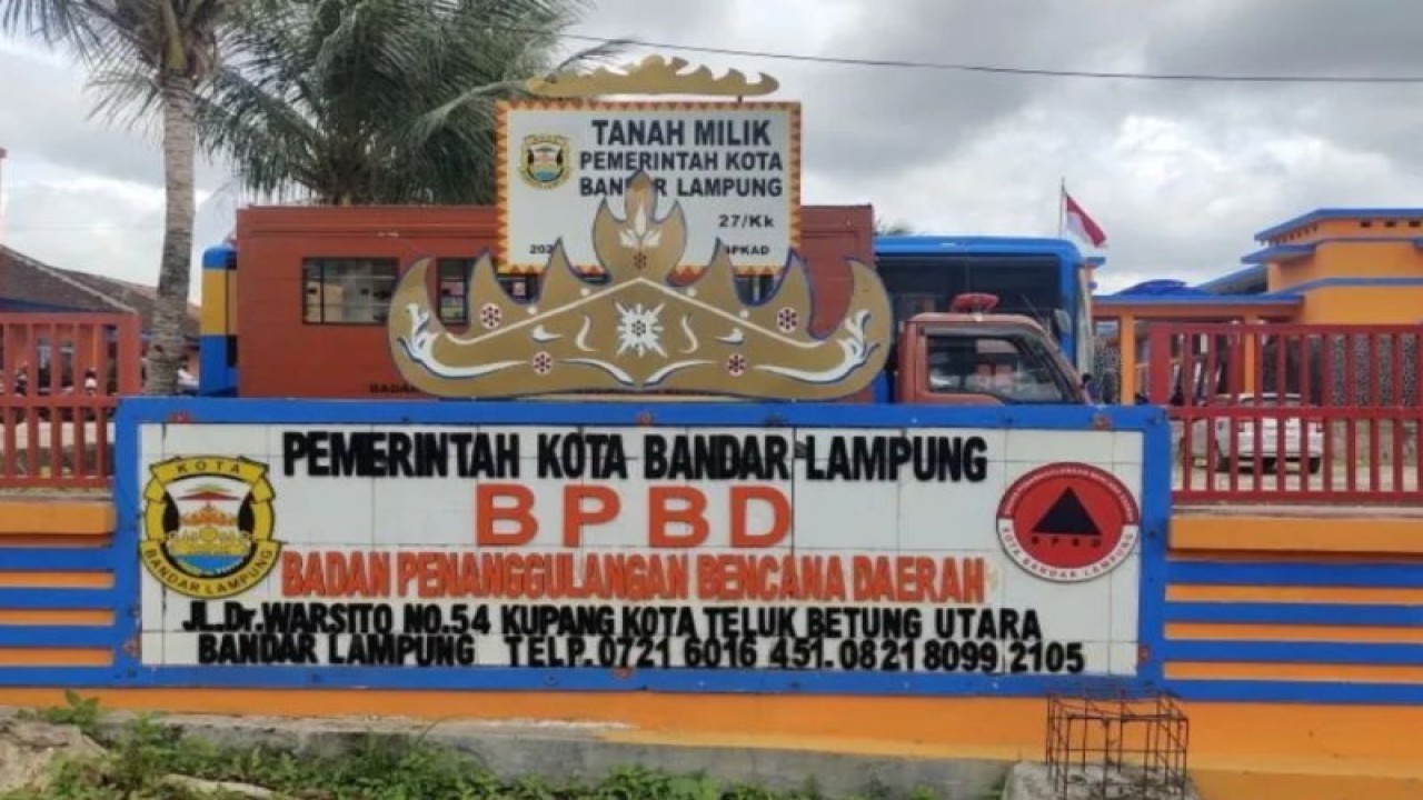 Arsip Foto-Kantor Banda Penanggulangan Bencana Daerah (BPBD) Kota Bandarlampung. (ANTARA/Dian Hadiyatna)