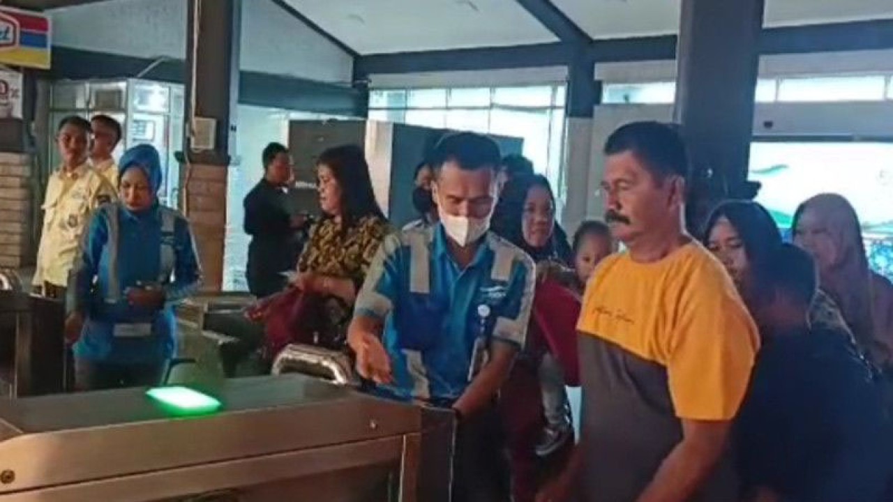 Suasana Pelabuhan Bakauheni di Lampung Selatan, Provinsi Lampung. (ANTARA/Riadi Gunawan)