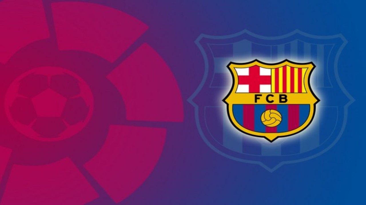 Ilustrasi logo klub Liga Spanyol, Barcelona. (ANTARA/Gilang Galiartha)