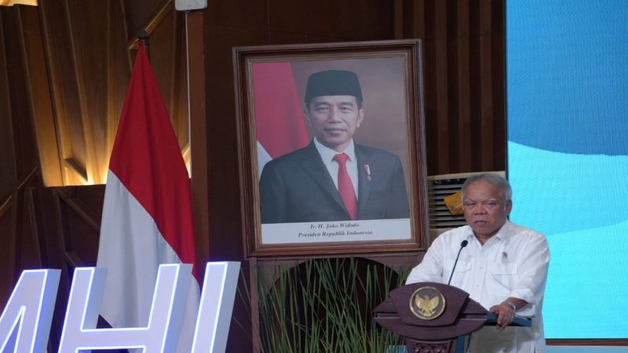 Menteri PUPR Basuki Hadimlujono. ANTARA/HO - Kementerian PUPR