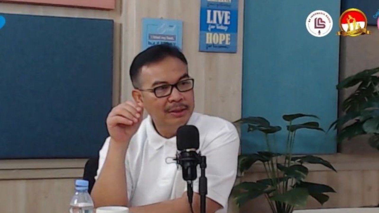 Tangkapan layar Kepala Badan Kependudukan dan Keluarga Berencana Nasional (BKKBN) Hasto Wardoyo dalam acara Waktu Indonesia Berencana yang diikuti secara daring di Jakarta, Jumat (23/6/2023). (FOTO ANTARA/Sean Filo Muhamad)