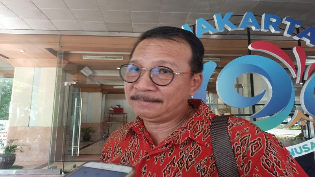 Kepala Badan Pengelola Keuangan Daerah (BPKD) DKI, Michael Rolandi Cesnanta Brata di Balai Kota DKI, Jakarta Pusat, Kamis (1/6/2023). ANTARA/Siti Nurhaliza