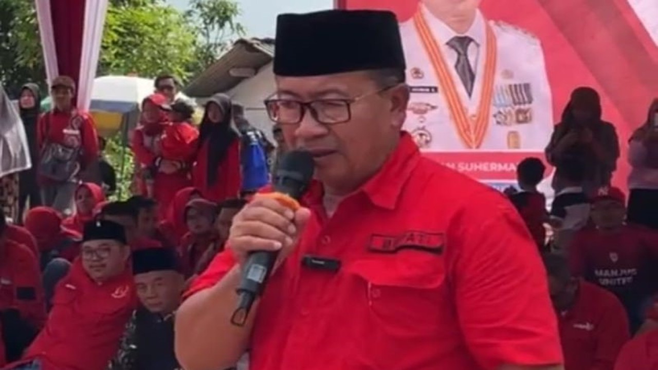 Bupati Kabupaten Cianjur, Jawa Barat, Herman Suherman.(ANTARA/Ahmad Fikri). (Ahmad Fikri)