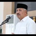 Bupati Pinrang Irwan Hamid melepas keberangkatan jamaah calon haji dari daerah itu, Selasa (20/6/2023). ANTARA/HO-Pemkab Pinrang-1687332008