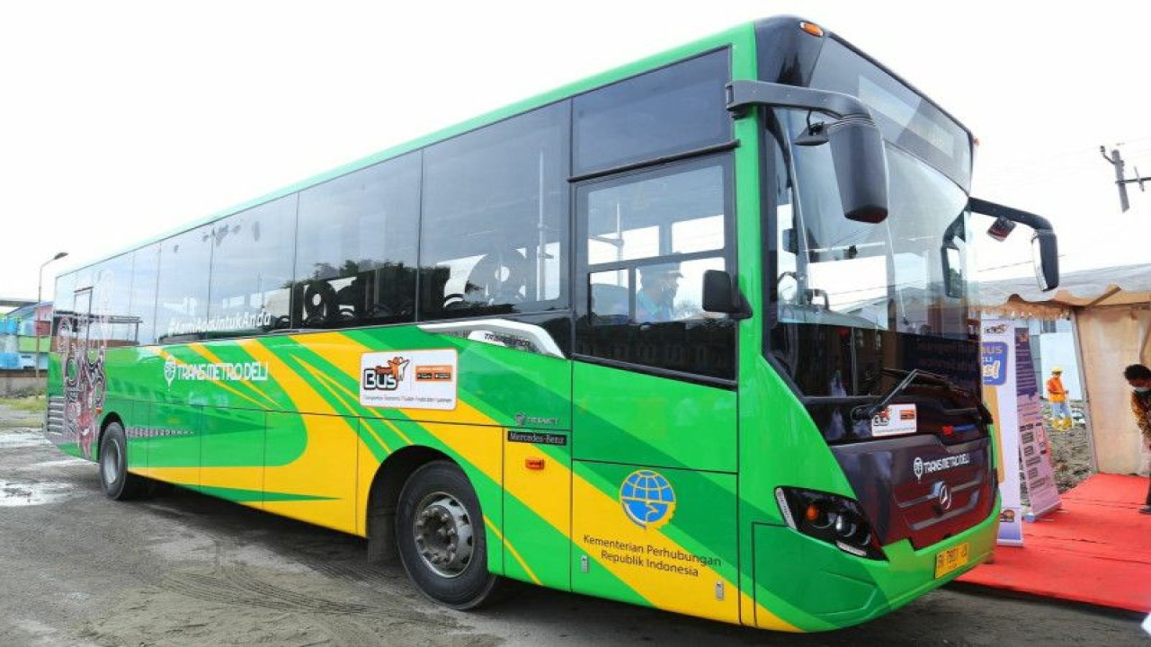 Salah satu armada Teman Bus. ANTARA/HO-Ditjen Perhubungan Darat Kemenhub