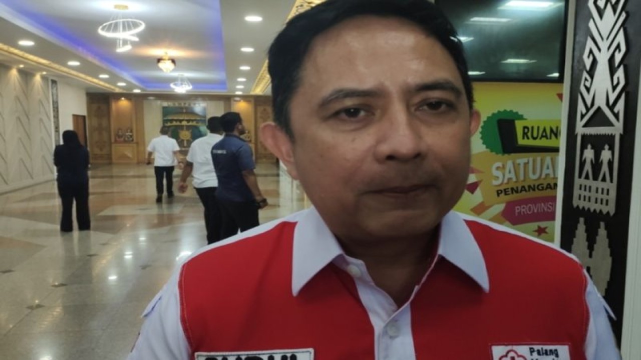 Kepala Dinas Pengelolaan Sumber Daya Air (PSDA) Provinsi Lampung Budhi Darmawan saat memberi keterangan. ANTARA/Ruth Intan Sozometa Kanafi