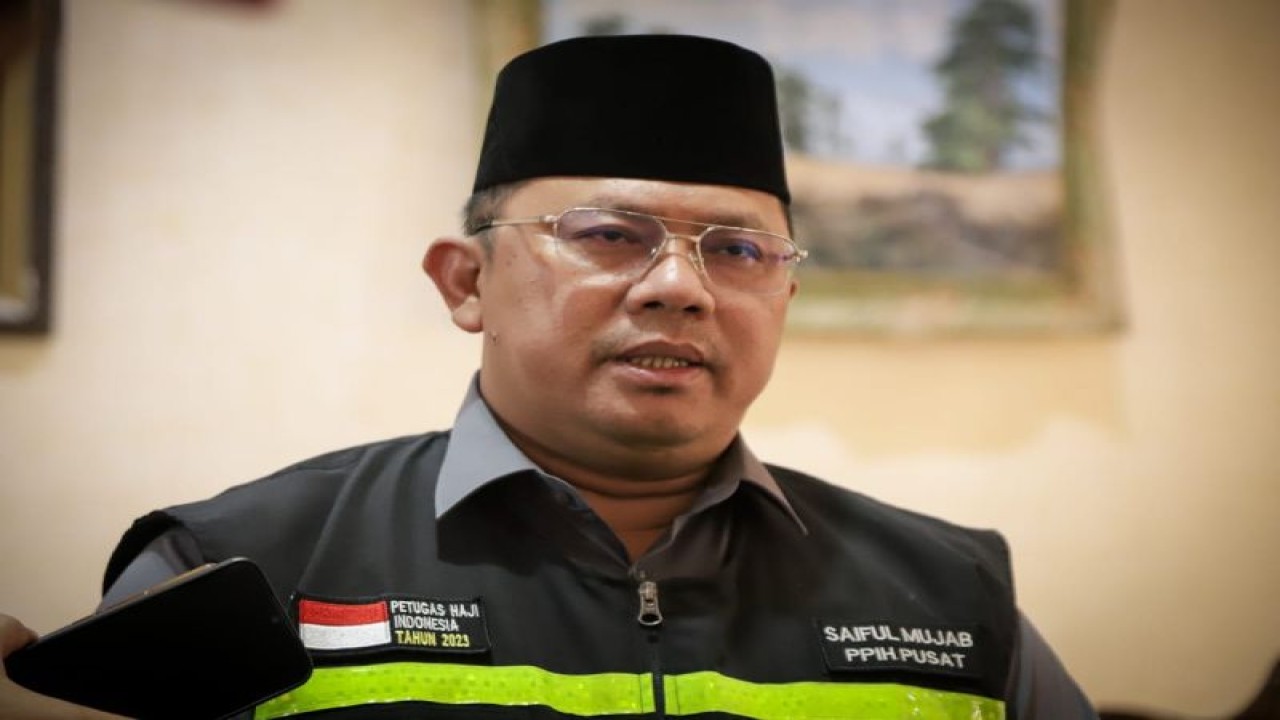 Direktur Pelayanan Haji Dalam Negeri Kementerian Agama Saiful Mujab. (ANTARA/HO-MCH 2023)