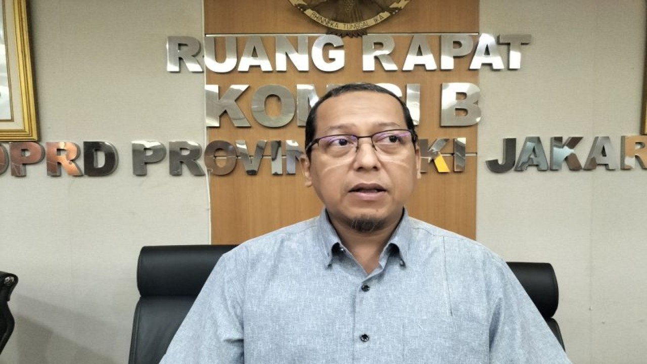 Ketua Komisi B DPRD DKI Jakarta, Ismail saat ditemui di gedung DPRD DKI Jakarta, Rabu (14/6/2023). ANTARA / Walda