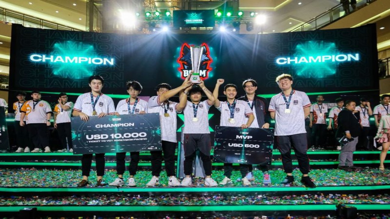 Boom Esports menjadi juara pada Valorant Challengers Indonesia - Split 2 yang bergulir di Mall Taman Agrek, Jakarta, Minggu (4/6/2023). (ANTARA/HO-Valorant Challengers Indonesia)