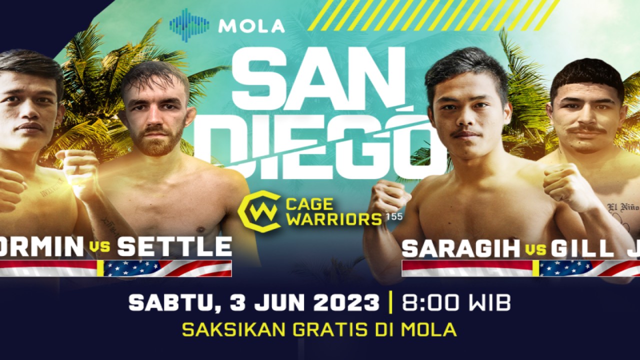 Frans Lincol Sormin dan Jon Saragih akan berlaga di Cage Warriors 155. (ANTARA/HO/Mola)