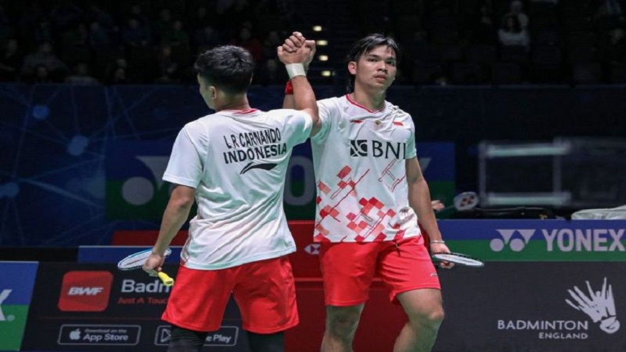 Ganda putra buku tangkis Indonesia Leo Rolly Carnando/Daniel Marthin (ANTARA/HO-PP PBSI)