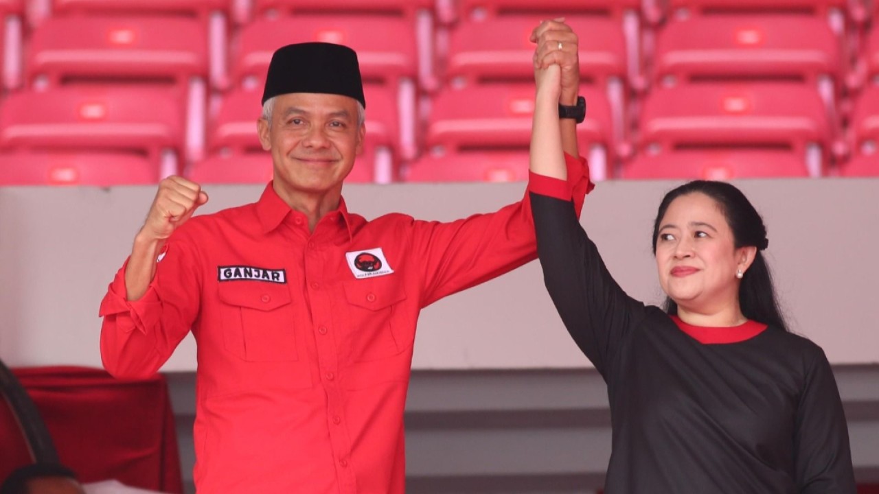 Ganjar Pranowo bersama Puan Maharani