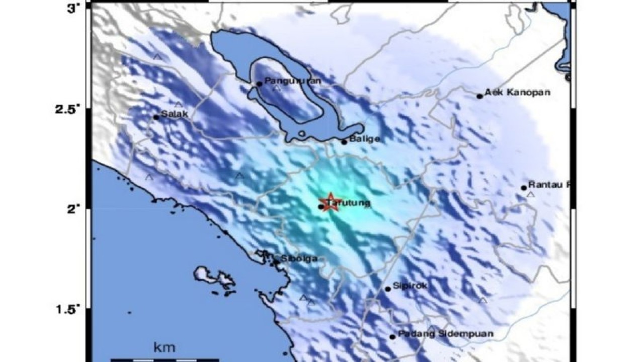 Foto gempa di Tapanuli Utara (ANTARA/HO)