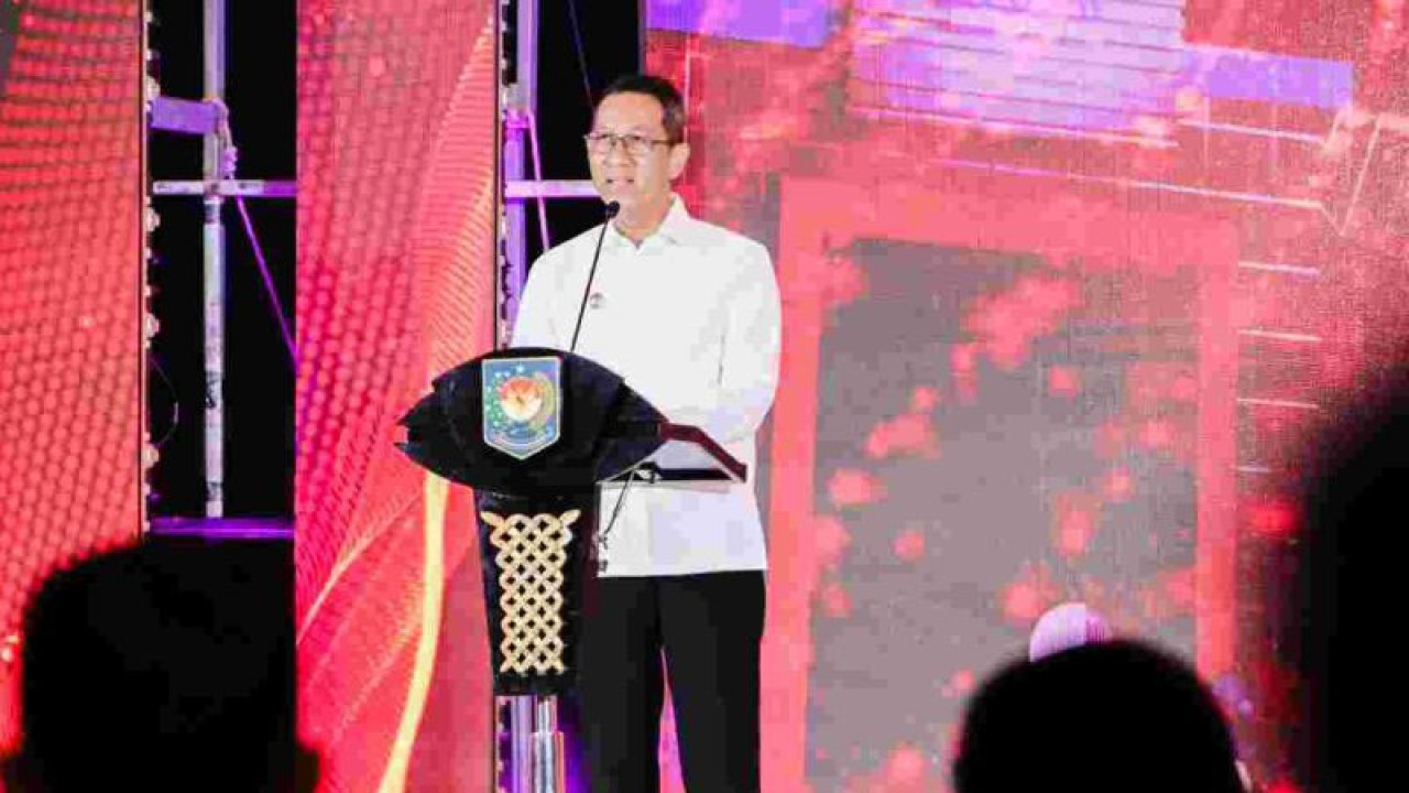 Penjabat (Pj) Gubernur DKI Jakarta Heru Budi Hartono saat menghadiri Rapat Koordinasi Nasional (Rakornas) Badan Pengembangan Sumber Daya Manusia (BPSDM) yang digelar Kementerian Dalam Negeri (Kemendagri) Republik Indonesia di Hotel Borobudur, Jakarta Pusat, Senin (5/6/2023). ANTARA/Ho/PPID DKI Jakarta