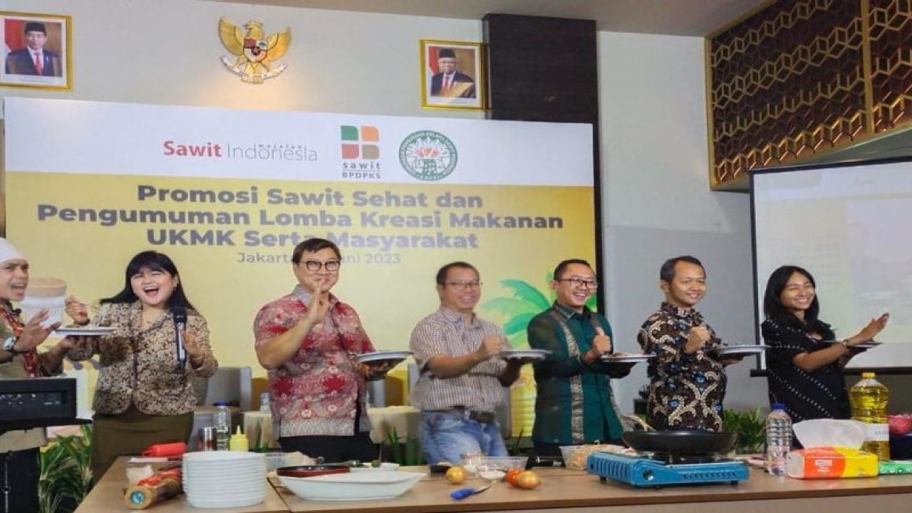 Kegiatan Promosi Sawit Sehat digelar Badan Pengelola Dana Perkebunan Kelapa Sawit (BPDPKS) di Jakarta, Rabu (14/6/2023) (Antara/HO/BPDPKS)