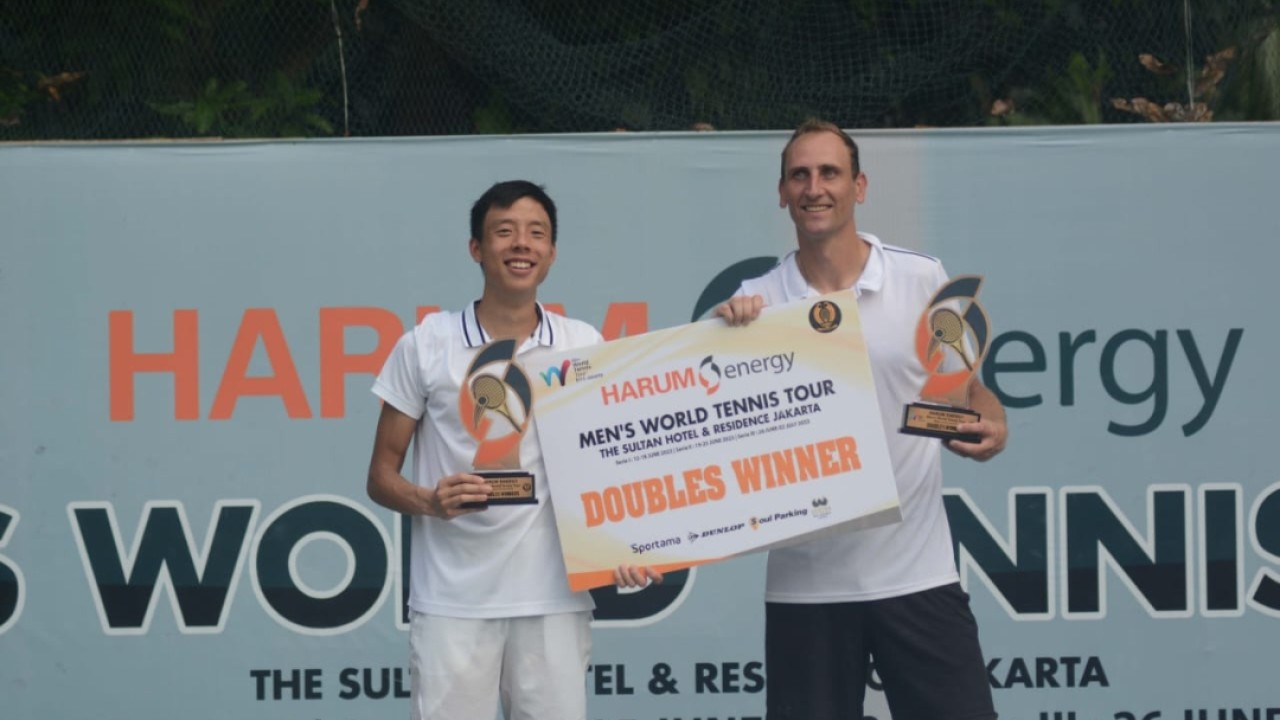 Justin Bakri dan Thiemo Juara Harum Energy Mens World Tennis Tour 2023