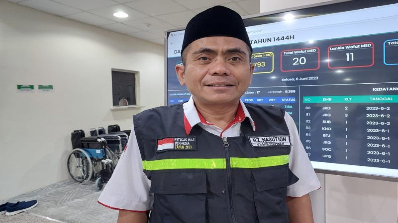 Kepala Seksi Bimbingan Ibadah Daerah Kerja (Daker) Makkah Zulkarnain Nasution saat ditemui Media Center Haji (MCH), di Kantor Daker Mekkah, Rabu (7/6). ANTARA/HO/MCH 2023