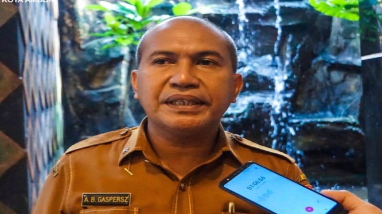 Kepala Badan Pengelola keuangan dan Aset Daerah (BPKAD) Kota Ambon, Apries Gaspersz. ANTARA/ Penina F Mayaut.