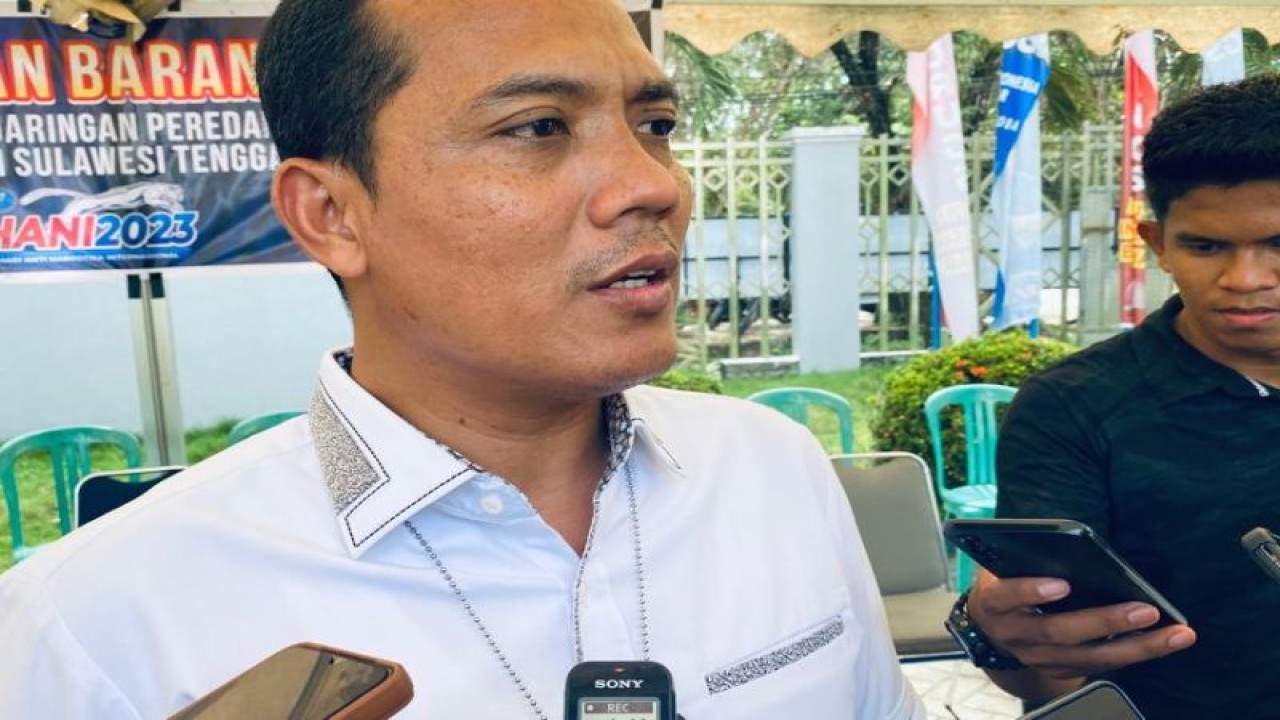 Kepala Bidang Pemberantasan Narkoba BNNP Sultra Muhammad Santoso. Antara/La Ode Muh Deden Saputra.