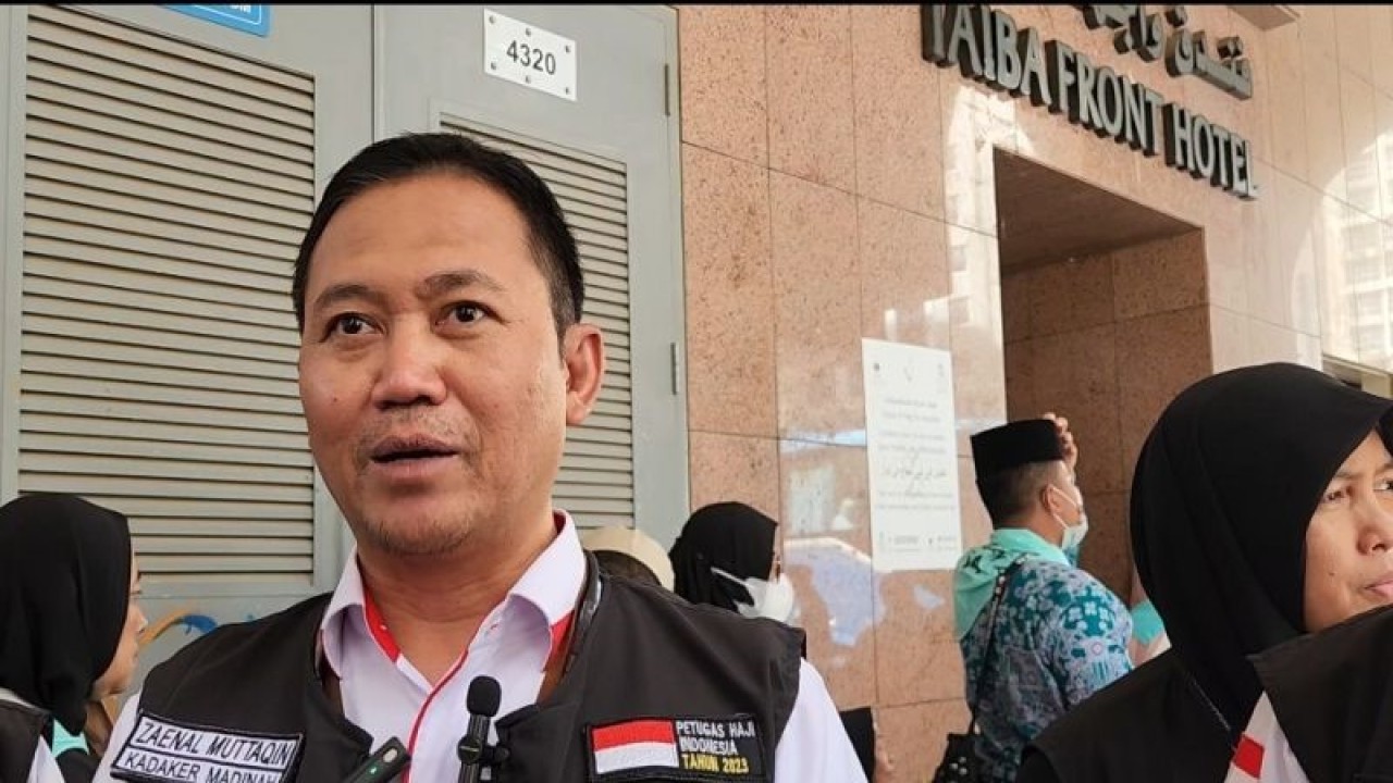 Kepala Daerah Kerja Madinah Zaenal Muttaqin, di Madinah, Rabu (7/6). ANTARA/Nur Istibsaroh