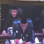 Ketua DPRD DKI Jakarta, Prasetyo Edi Marsudi saat rapat paripurna HUT DKI Jakarta, Kamis (22/6/2023). ANTARA/Walda-1687418704