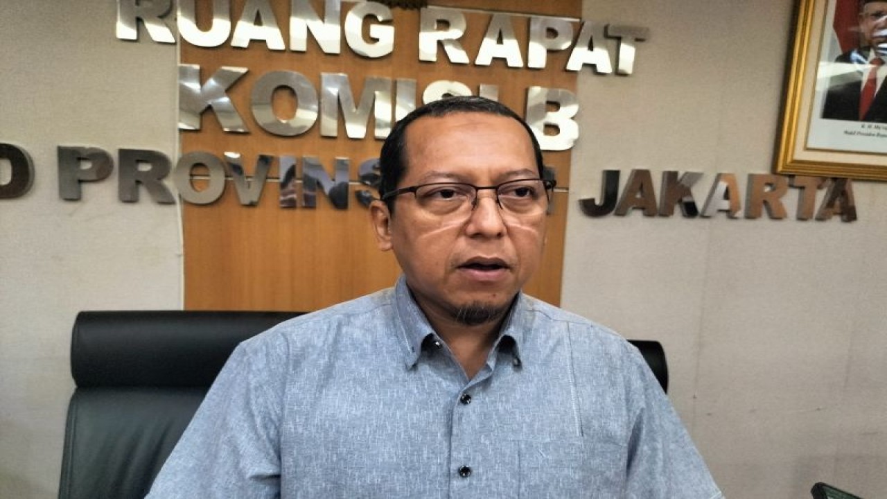 Ketua Komisi B DPRD DKI Jakarta, Ismail, saat ditemui di Jakarta, Rabu (14/6/2023). ANTARA/ Walda