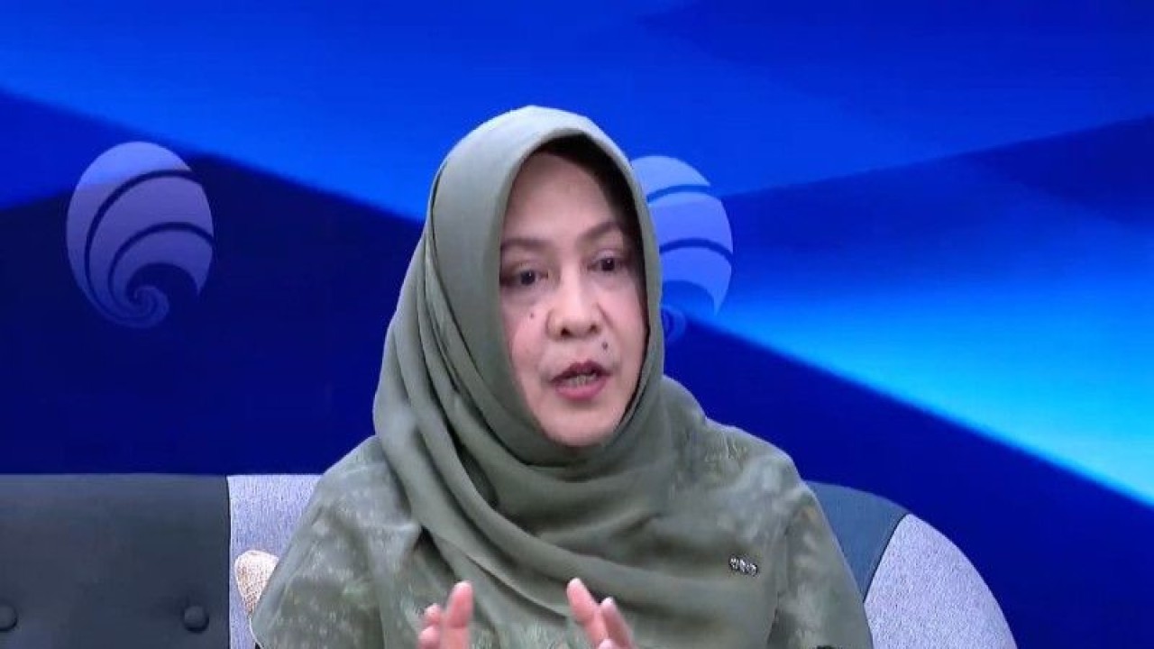 Tangkapan layar Direktur Jenderal Pengendalian Perubahan Iklim KLHK Laksmi Dhewanthi dalam FMB9: Antisipasi Kebakaran Hutan dan Lahan yang diikuti secara daring di Jakarta, Senin (19/6/2023). (ANTARA/Hreeloita Dharma Shanti)