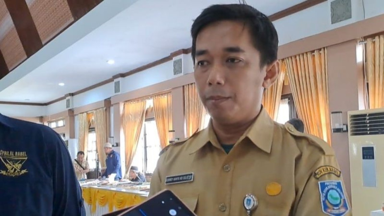 Koordinator Kesehatan Hewan Dinas Pertanian dan Ketahanan Pangan Babel Correy Wahyu Adi (ANTARA/Aprionis)